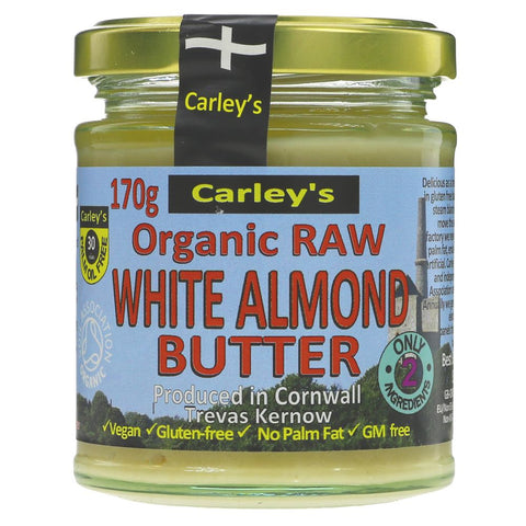Carleys Org Raw White Almond Butter