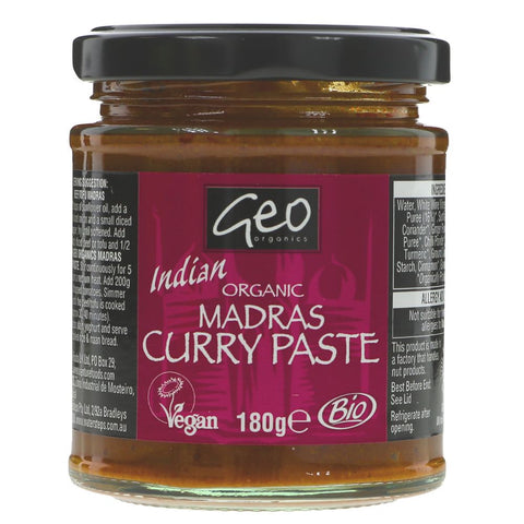 Geo Organics Og Madras Curry Paste