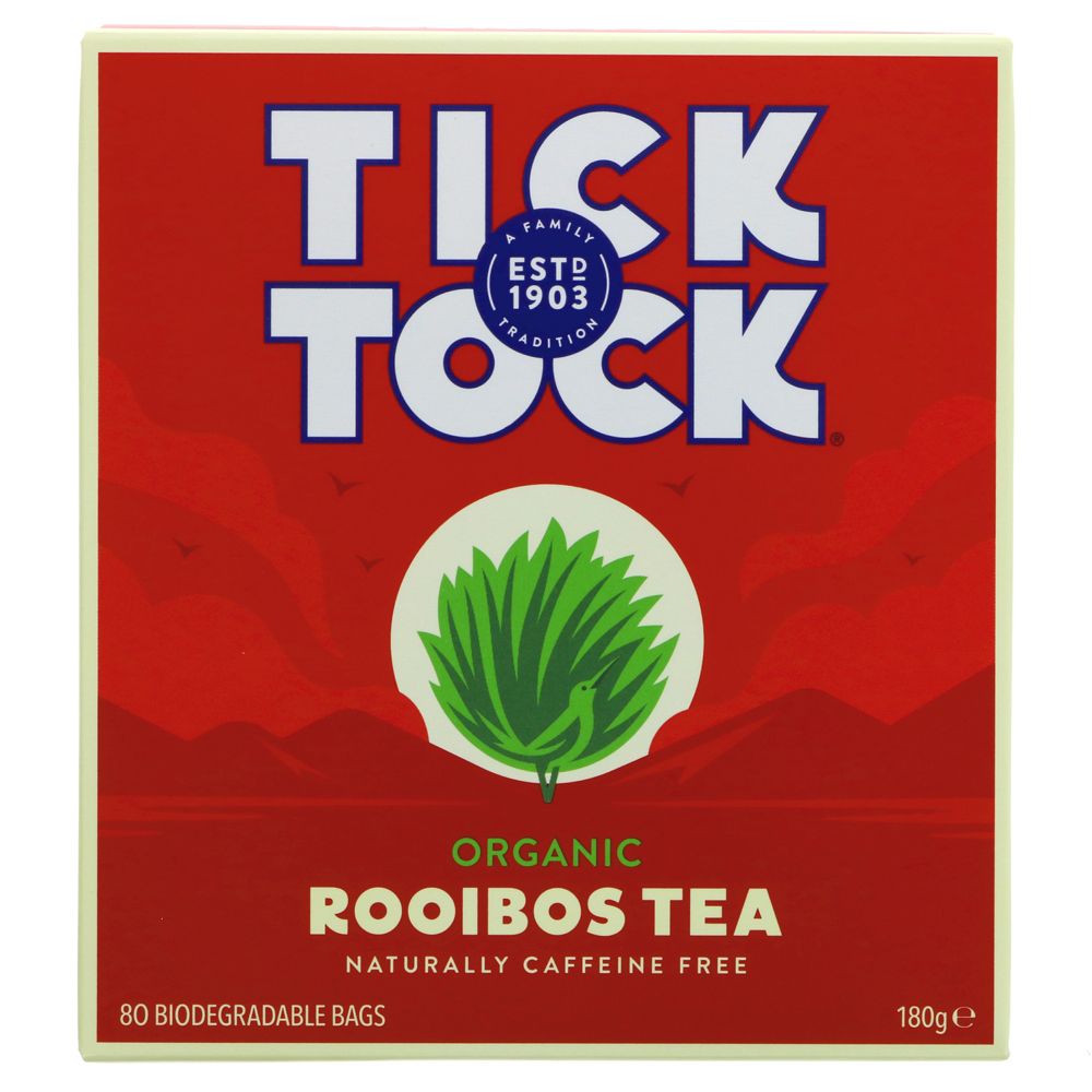 Tick Tock Org Rooibos Tea bags - 80 bags